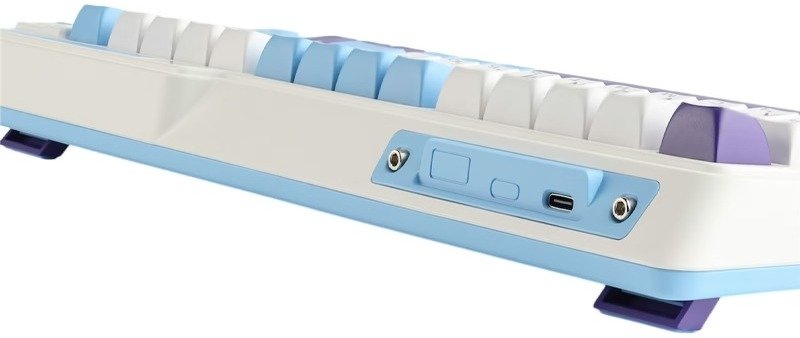 Клавіатура KZZI K75 Lite Rainbow Switch WL/BT/USB Blue Sea (6935280824654)