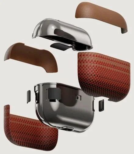 Фото: Чохол Pitaka for Airpods 4th Gen - Aramid Fiber Magnetic Sunset (APM2405) № 32 | KTC