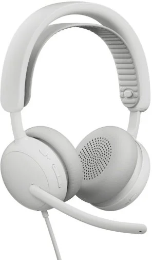 Фото: Гарнітура Logitech Zone Wired 2 Off-White (981-001621) № 8 | KTC