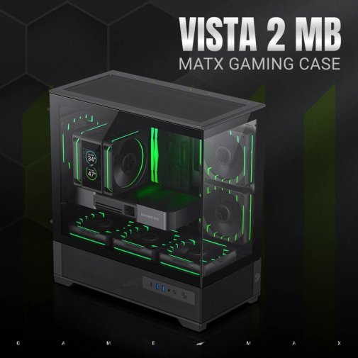 Корпус Gamemax VISTA 2 MB Black with window