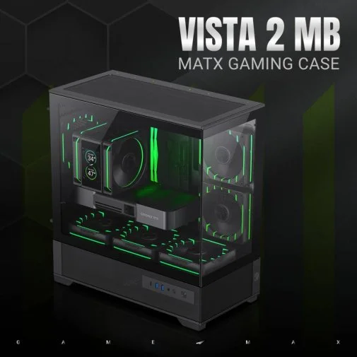 Фото: Корпус Gamemax VISTA 2 MB Black with window № 26 | KTC