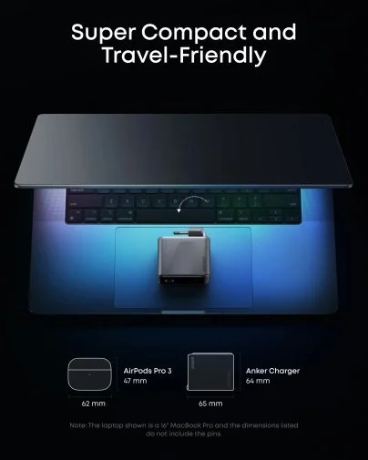 Фото: Зарядний пристрій Anker GaN Prime Charger 160W Silver (A2687341) № 14 | KTC