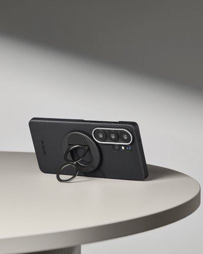 Чохол Pitaka for Samsung S26 Ultra - Edge Ultra-Slim Case Classic Twill 600D Black/Grey (KS2601U)