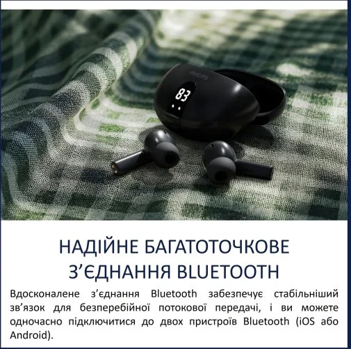 Фото: Навушники Philips TAT2520BK/00 Black № 25 | KTC
