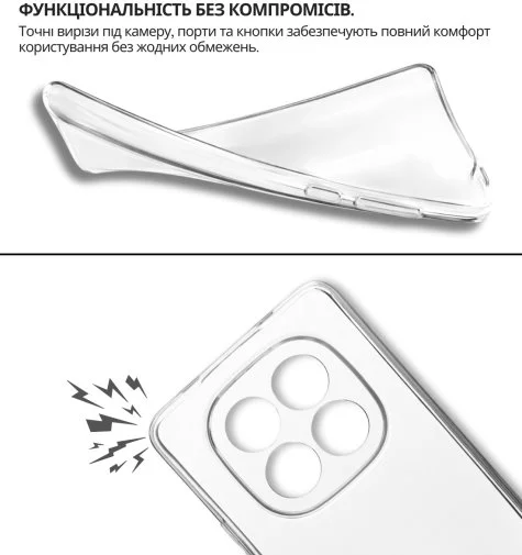 Фото: Чохол BeCover for Xiaomi Redmi Note 15 Pro 5G - Transparancy (714975) № 10 | KTC