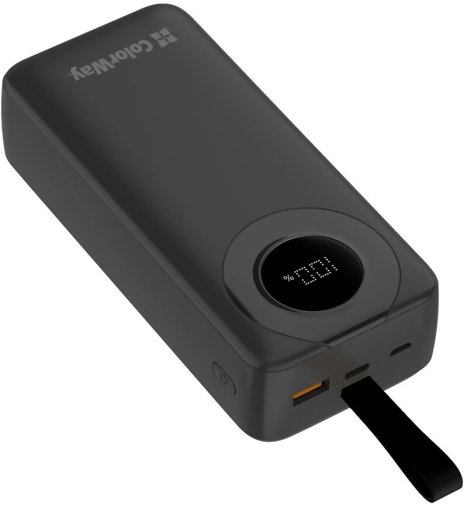 Батарея універсальна ColorWay 30000mAh EnergyPlus 22.5W Black (CW-PB300LPB4BK-PDD)