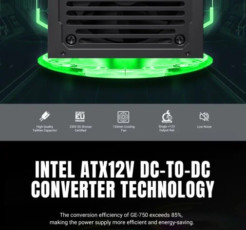 Фото: Блок живлення Gamemax 750W GE-750 № 31 | KTC