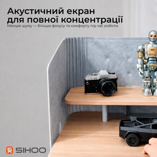 Фото: Стіл комп’ютерний SIHOO D07A Maple/White (D07A-102/D07J-102-AB/DO7-P) № 33 | KTC