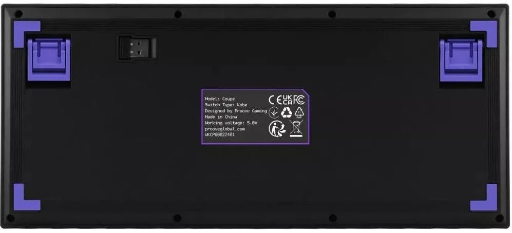 Фото: Клавіатура Proove Gaming Coupe Huano Kobe WL/BT/USB Black/Purple (WKCP00022416) № 22 | KTC