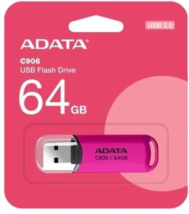 Фото: Флешка USB A-Data C906 64GB Purple Pink (AC906-64G-RPP) № 6 | KTC