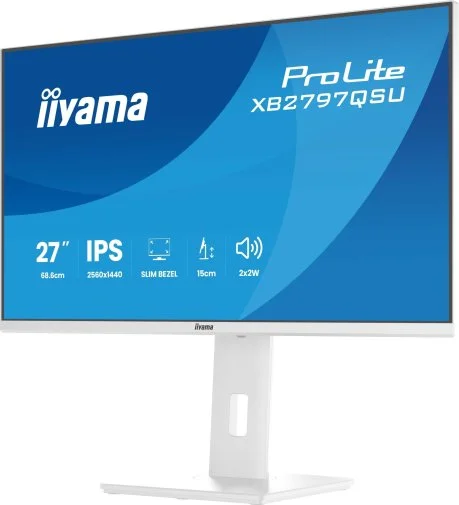 Фото: Монітор iiyama XB2797QSU-W1 White - 27" IPS / 2560×1440 / 75 Гц / Adaptive Sync / Pivot / HAS № 32 | KTC