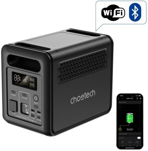 Фото: Зарядна станція Choetech BS068 1200W 1024Wh + Wi-Fi + BT № 16 | KTC