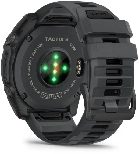 Фото: Смарт годинник Garmin tactix 8 - 51 mm AMOLED Cerakote Coating Includes Applied Ballistics Ultralight Solver and Slate Gray Cerakote Coating (010-04553-01) № 18 | KTC