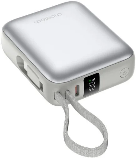 Фото: Батарея універсальна Choetech B832 10000mAh 35W Buid-in Type-C Cabel Grey (B832-GY) № 13 | KTC