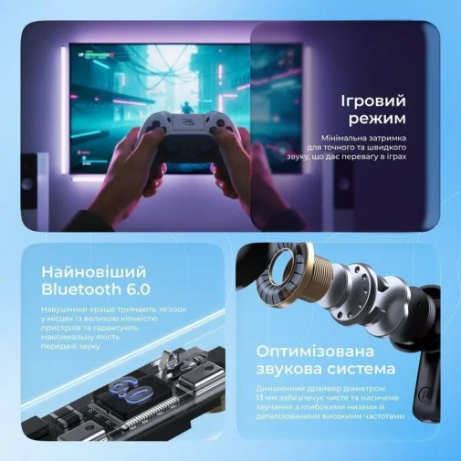 Фото: Навушники Proove NoLimit APP White/Silver (TWNL0001AP26) № 9 | KTC