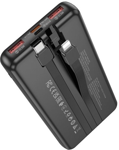 Батарея універсальна BOROFONE BJ57 Graceful 10000mAh 22.5W Black (6941991111846)