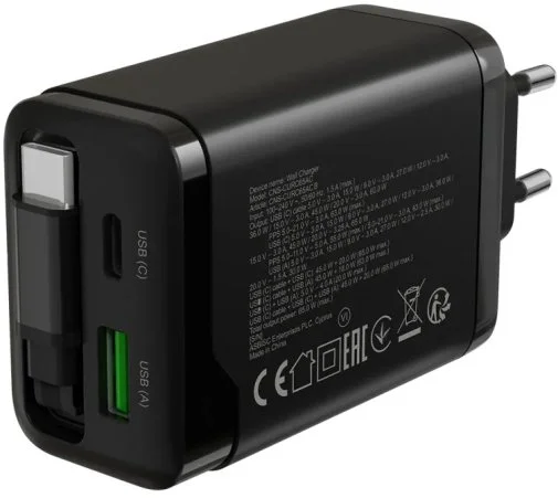 Фото: Зарядний пристрій Canyon OnCharge 65RC GaN 65W Black (CNS-CURC65ACB) № 13 | KTC