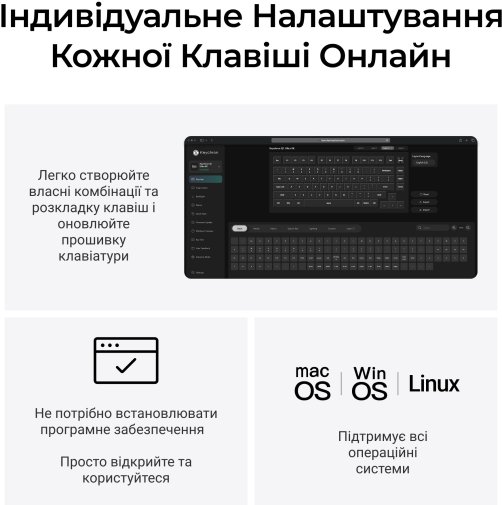 Клавіатура Keychron Q1 Ultra Keychron Red Switch RGB Black (Q1U-M1-UA)