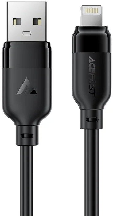 Кабель Acefast C16-02 12W AM / Lightning 1.2m Black (6974316286202)