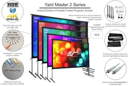 Фото: Екран для проектора Elite Screens Yard Master 2 OMS180H2 № 21 | KTC