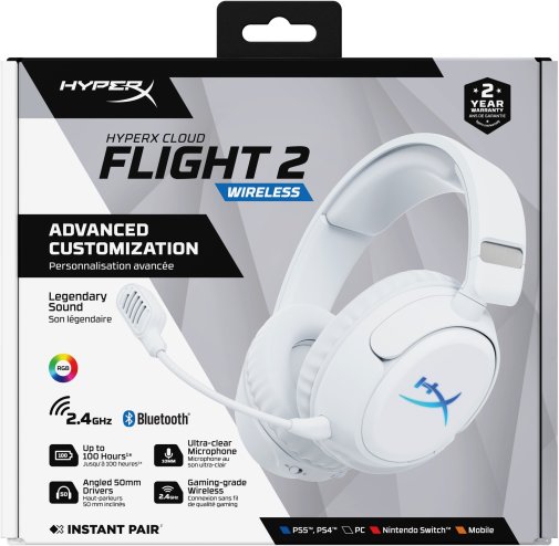 Гарнітура HyperX Cloud Flight 2 White (B5VC5AA)