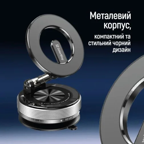 Фото: Кріплення для мобільного телефону ColorWay MagSafe 360 Black (CW-CHM21-BK) № 18 | KTC