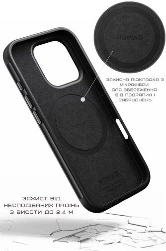 Чохол Nomad for Apple iPhone 16 Pro - Sport Vulcan Black (NM01374985)