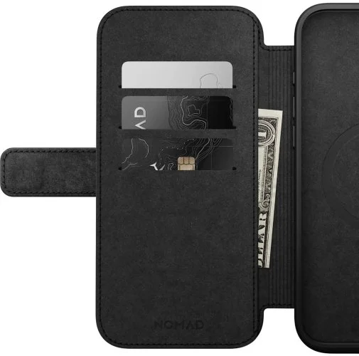 Фото: Чохол Nomad for Apple iPhone 16 Pro Max - Modern Leather Folio Black (NM01675785) № 22 | KTC