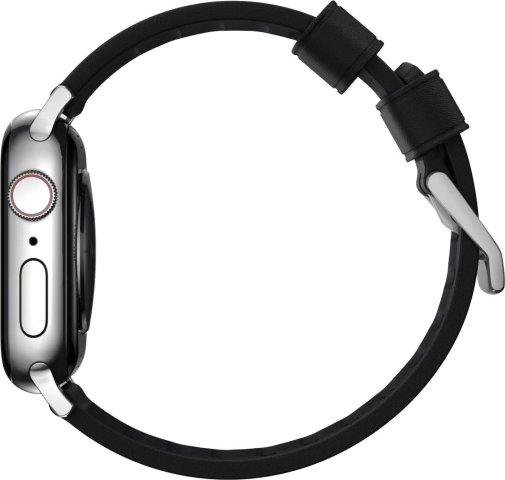 Ремінець Nomad for Apple Watch 46mm/49mm - Active Pro Silver Hardware Black (NM1A41SNW0)