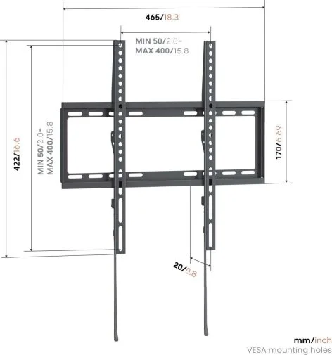 Фото: Кронштейн Vogels UP 4003 Black (8440030) № 5 | KTC