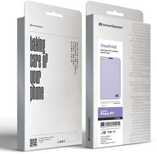 Фото: Чохол ArmorStandart for Poco F7 - OneFold Case Lavender (ARM80420) № 12 | KTC