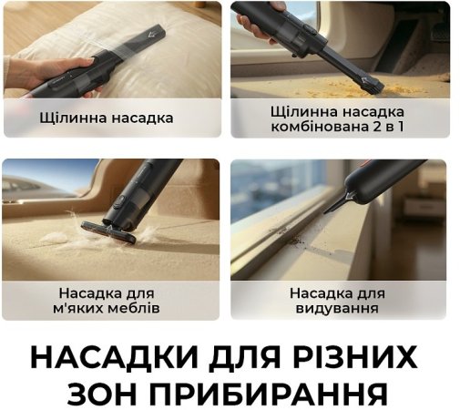 Автомобільний пилосос DEERMA XC01