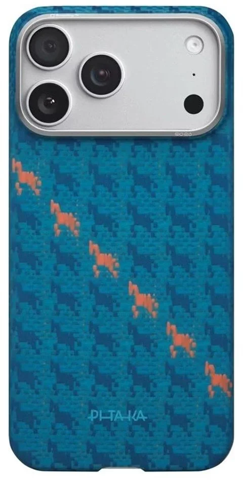 Фото: Чохол Pitaka for Apple iPhone 17 Pro - Edge Ultra-Slim Happiness Rides Indigo (HR1702P) № 7 | KTC