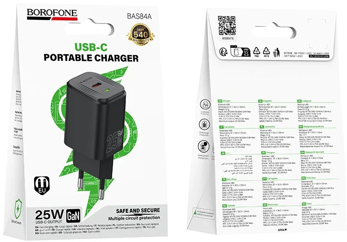 Фото: Зарядний пристрій BOROFONE BAS84A Star PD 25W Black (6941991126826) № 16 | KTC