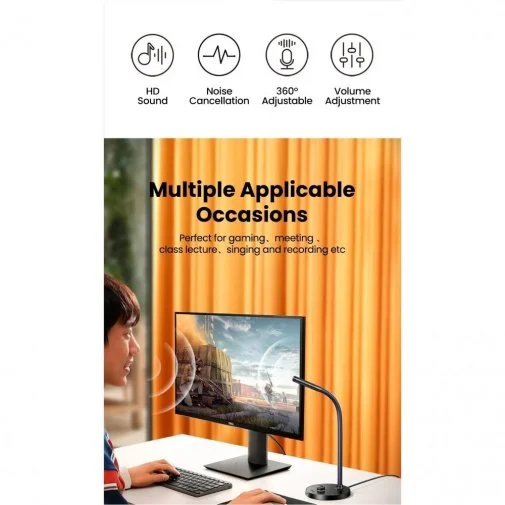 Фото: Мікрофон UGREEN CM564 Desktop USB Black (UGR-90416) № 18 | KTC