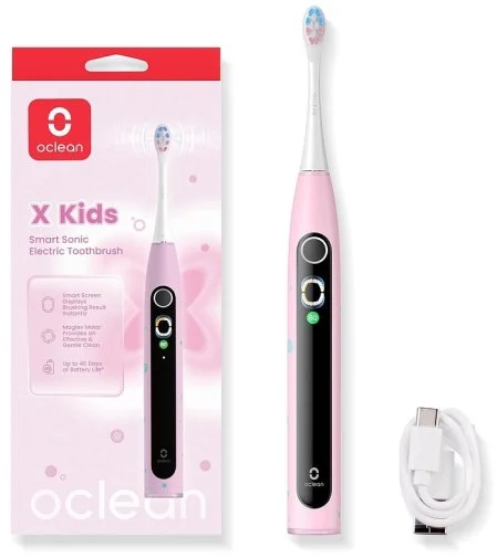 Фото: Електрична зубна щітка Oclean X Kids Electric Toothbrush Pink (6970810557213) № 12 | KTC