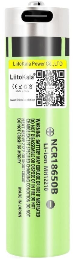 Акумулятор LiitoKala Lii-USB-34B 18650 3400mAh 1pcs