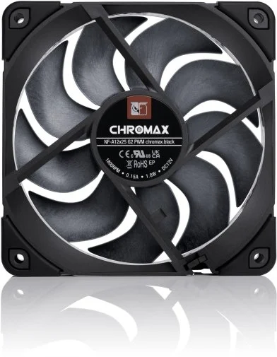 Фото: Кулер Noctua NF-A12x25 G2 PWM Black (NF-A12x25 G2 PWM chromax.black) № 14 | KTC