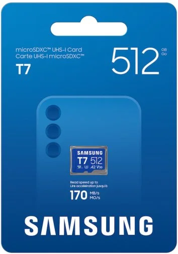 Фото: FLASH пам'ять Samsung T7 UHS-I U3 V30 A2 Micro SDXC 512GB (MB-MB512T/WW) № 10 | KTC