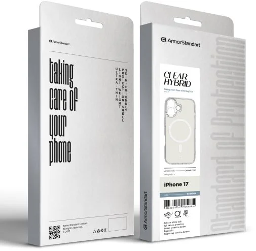 Фото: Чохол ArmorStandart for Apple iPhone 17 - Clear Hybrid MagCase Gardenia (ARM91738) № 6 | KTC