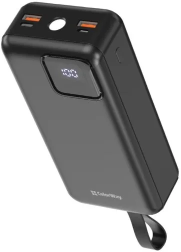 Фото: Батарея універсальна ColorWay EnergyHub 30000mAh 22.5W Built-in Cable Type-C/Lightning (CW-PB300LP05BK) № 14 | KTC
