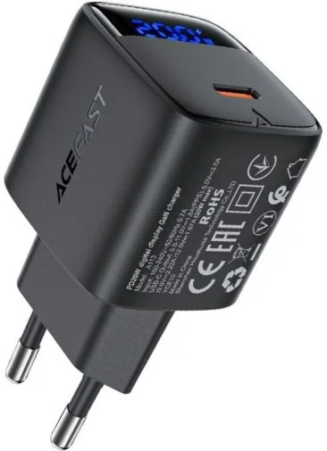 Фото: Зарядний пристрій Acefast A113 PD GaN 30W Black (6974316284413) № 7 | KTC