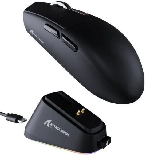 Фото: Миша Attack Shark G3 Pro Black (G3PROB_AS) № 9 | KTC