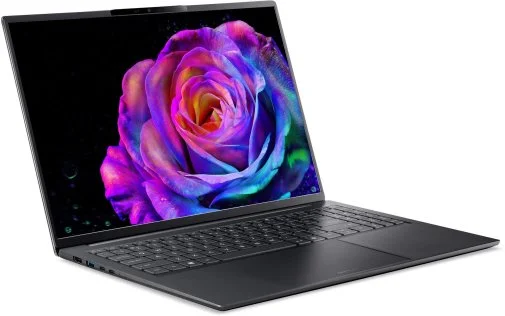 Фото: Ноутбук Acer Swift Go 16 AI SFG16-I71-90YY NX.JWNEU.003 Grey - 16" OLED 60 Гц / Intel Core Ultra 9 / 386H / DDR5 16 ГБ / PCI-E SSD 512 ГБ / Intel Graphics № 12 | KTC