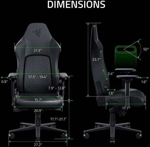 Фото: Крісло Razer Iskur V2 NewGen Black/Green (RZ38-04900700-R3G1) № 31 | KTC