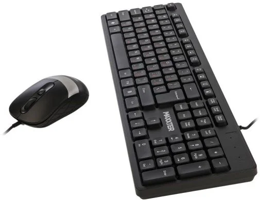 Фото: Комплект клавіатура+миша Maxxter KMS-CM-03-UA Black/Silver № 13 | KTC
