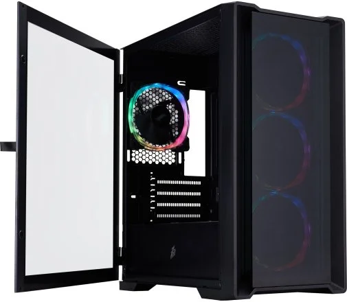Фото: Корпус 1stPlayer T4-G-BK-4FS7 Black № 13 | KTC