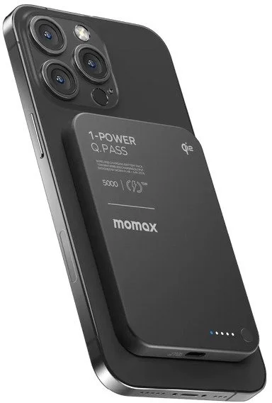 Фото: Батарея універсальна Momax 1-Power Q.Pass 5000mAh 20W / Qi 15W Black (IP129Q2D) № 14 | KTC