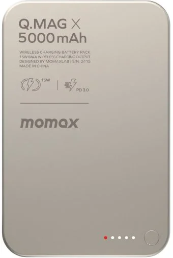 Фото: Батарея універсальна Momax Q.MAG X 5000mAh 20W / Qi 15W Titan (IP116AL2) № 16 | KTC