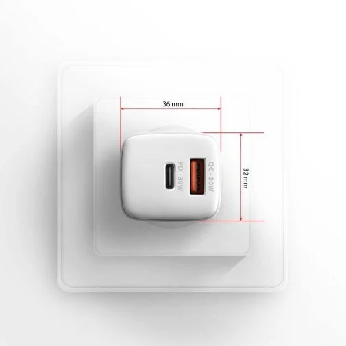 Фото: Зарядний пристрій Axagon ACU-PQ30W PD QC3.0 30W White № 17 | KTC